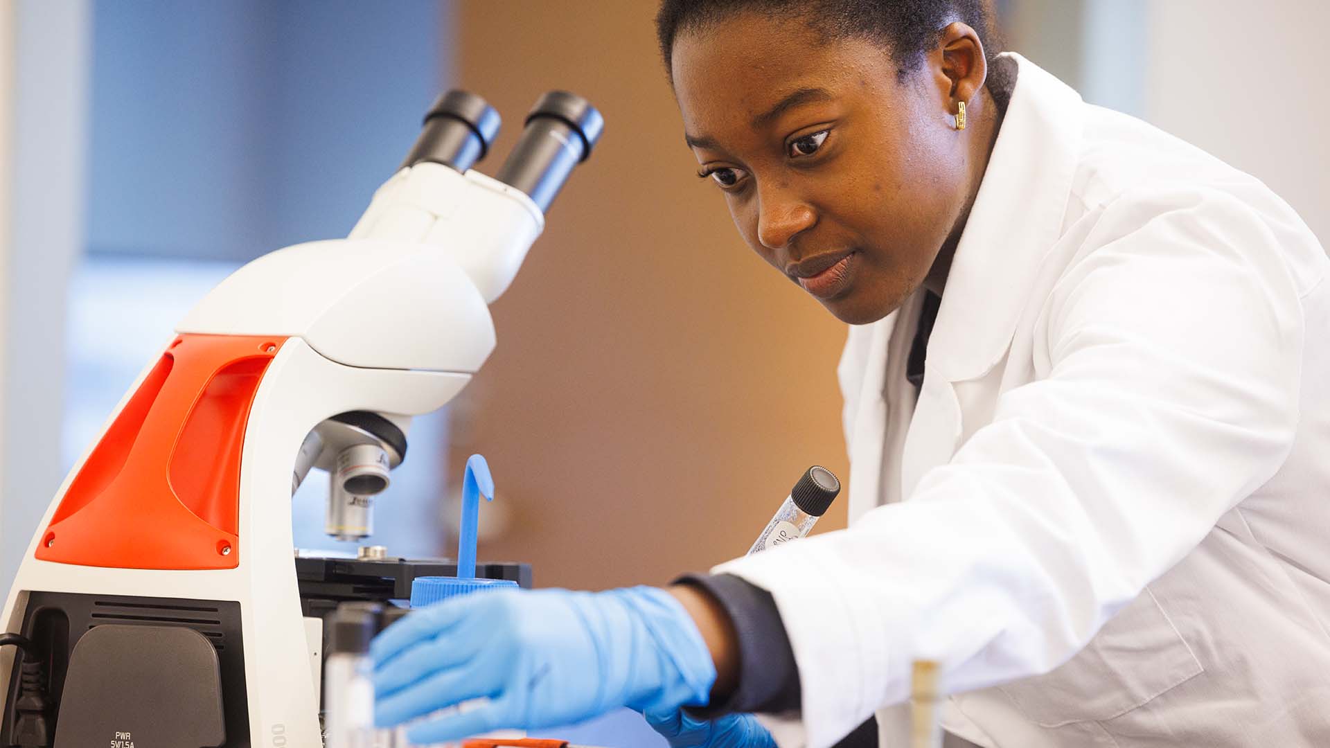 MCLA chemistry student
