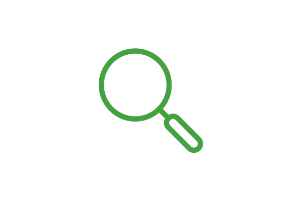 Icon magnifying glass