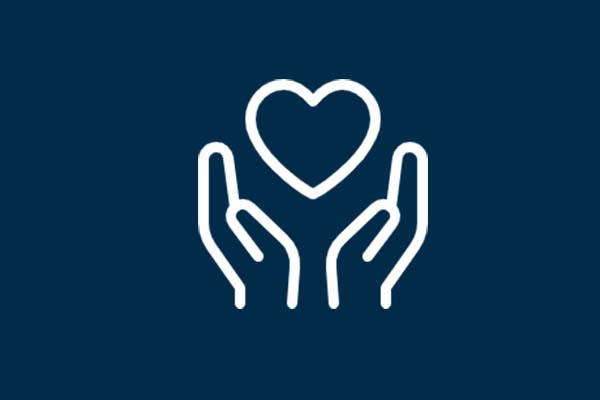 Icon Hands Holding Heart